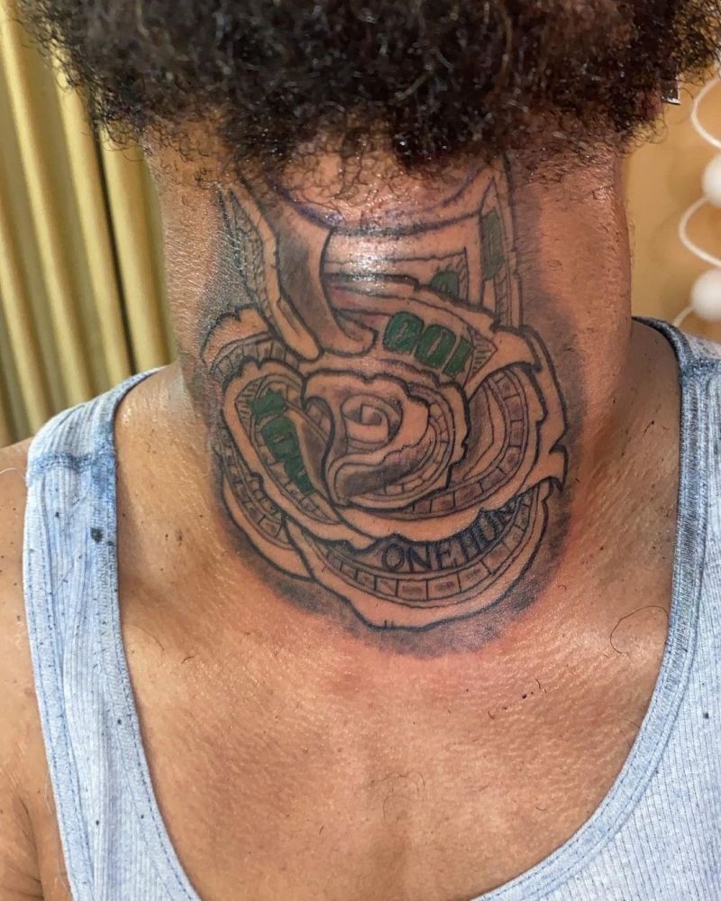 30 Unique Money Rose Tattoos You Must Try