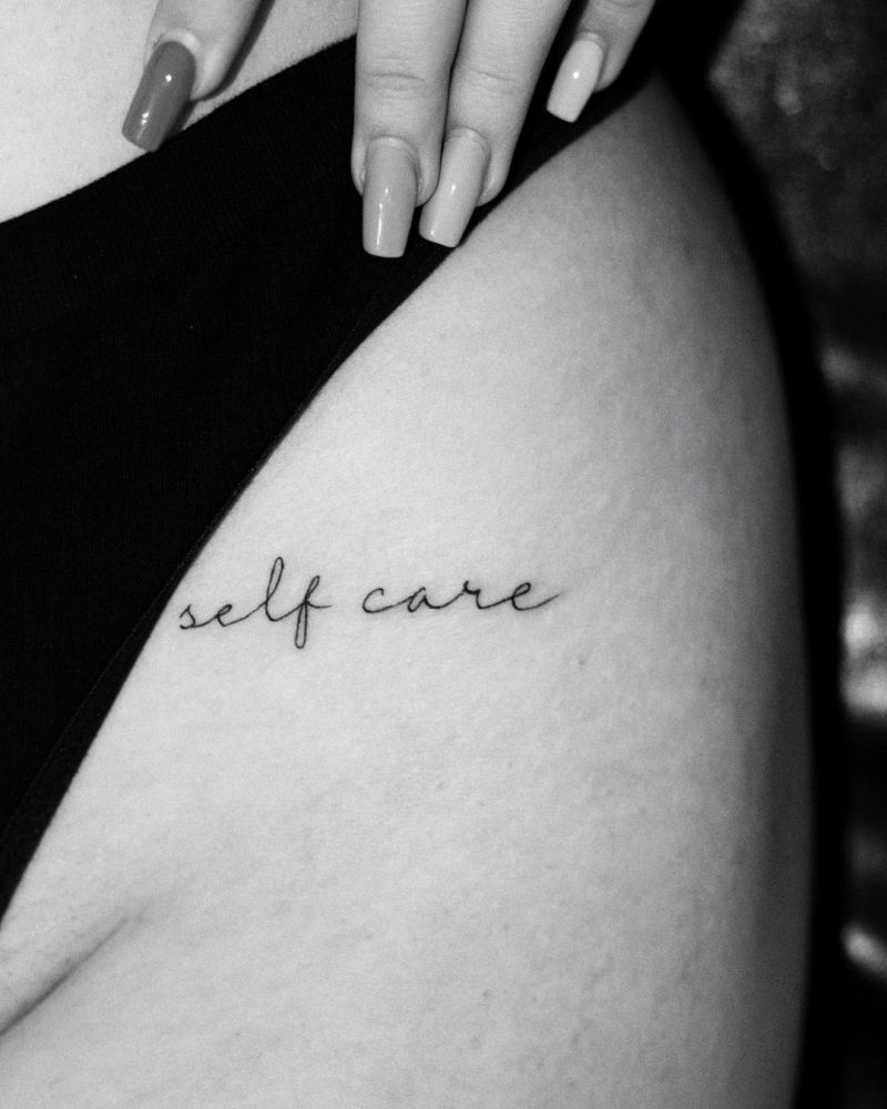 30 Unique Self Care Tattoos to Inspire You