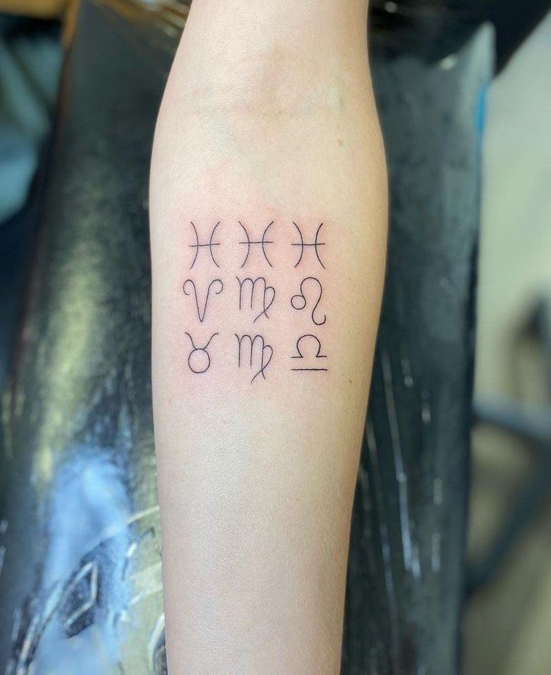 30 Unique Zodiac Sign Tattoos You Must See