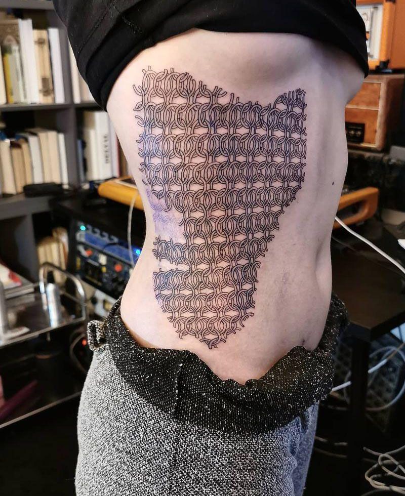 30 Gorgeous Chain Mail Tattoos You Must See