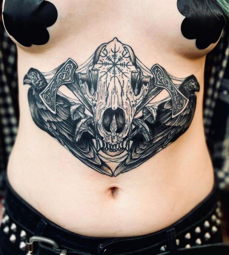 30 Gorgeous Helm Of Awe Tattoos You Can Copy