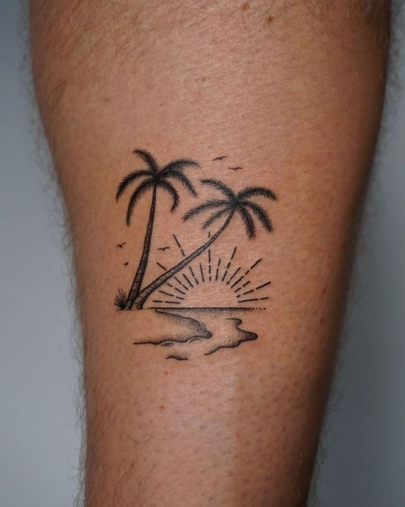 30 Pretty Island Tattoos to Inspire You
