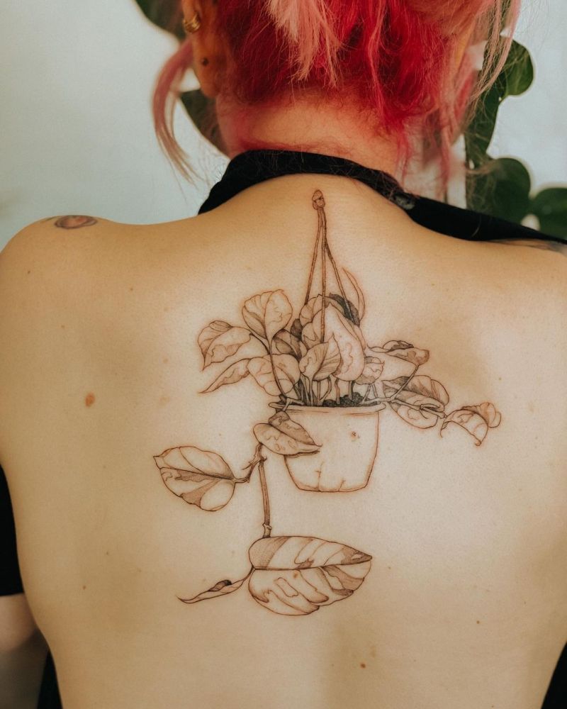 30 Unique Pothos Tattoos Make You Attractive