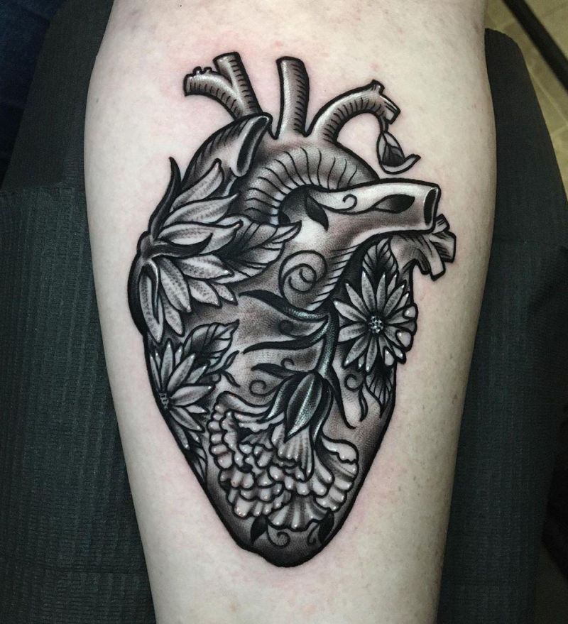 30 Unique Anatomical Heart Tattoos For Your Next Ink