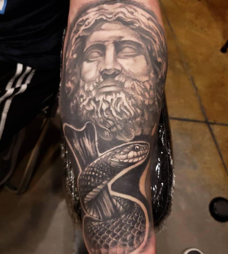 30 Unique Asclepius Tattoos You Must See