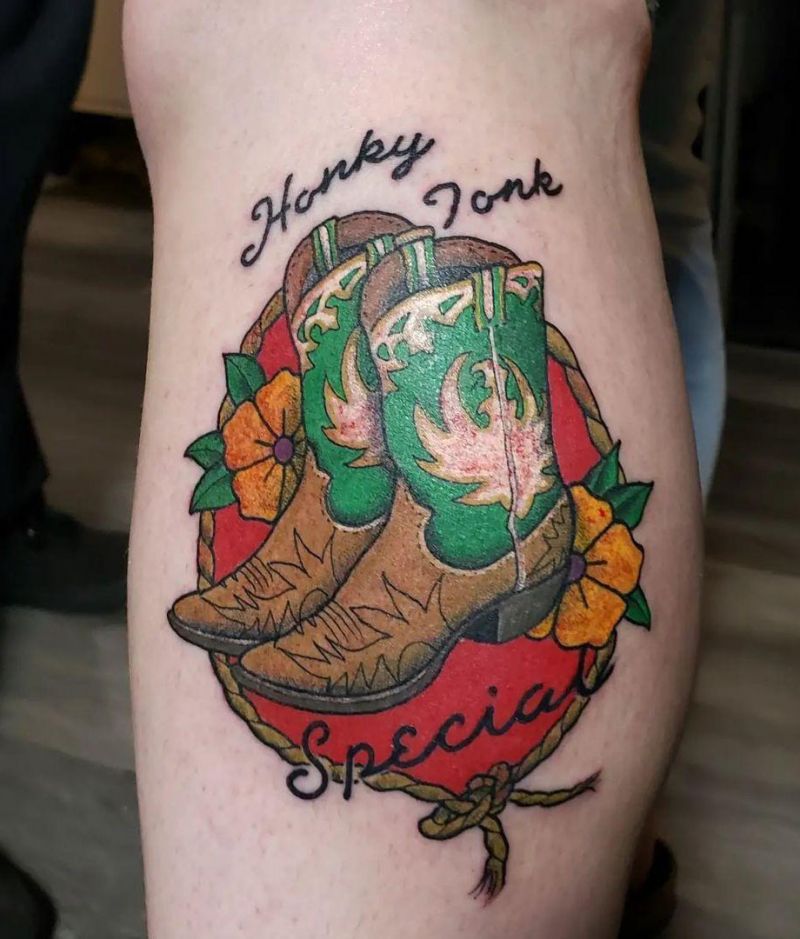 30 Unique Boot Tattoos You Will Love