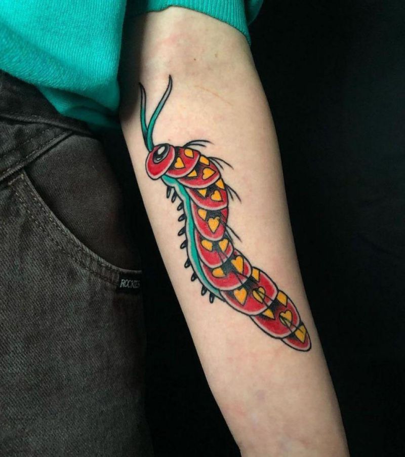 30 Pretty Caterpillar Tattoos You Will Love