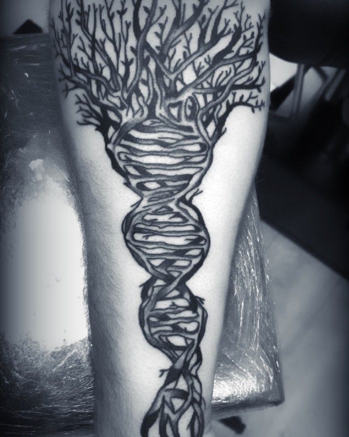 30 Unique DNA Tree Tattoos You Can Copy