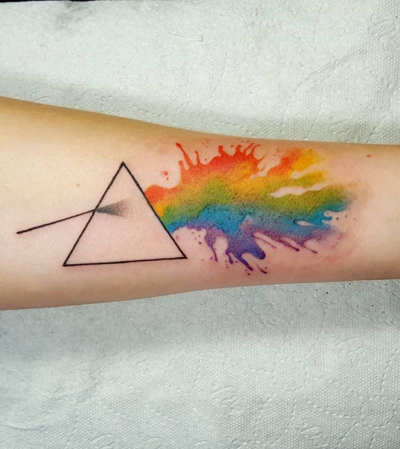 30 Elegant Prism Tattoos You Must Try