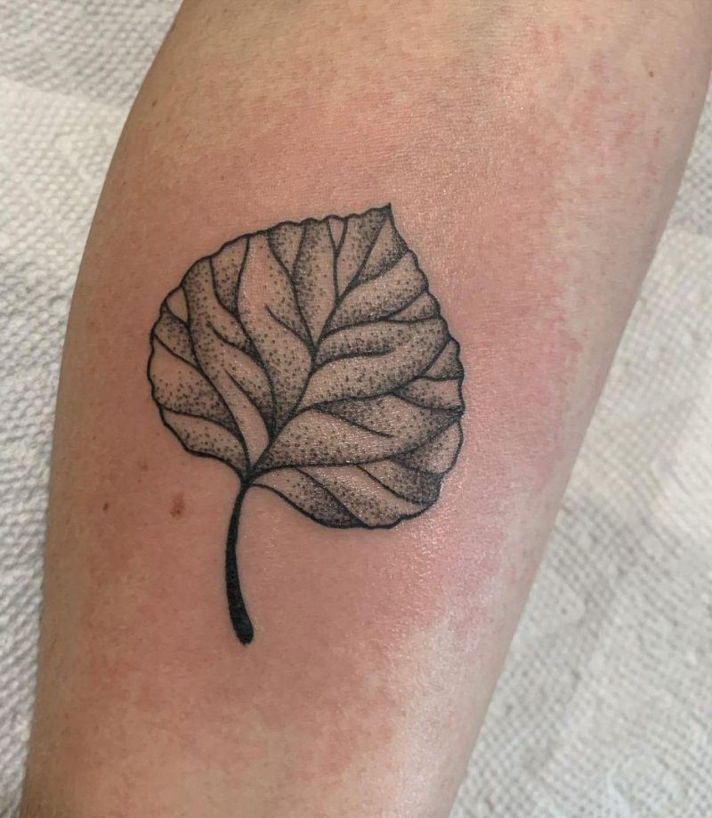 30 Perfect Aspen Leaf Tattoos Make You Attractive