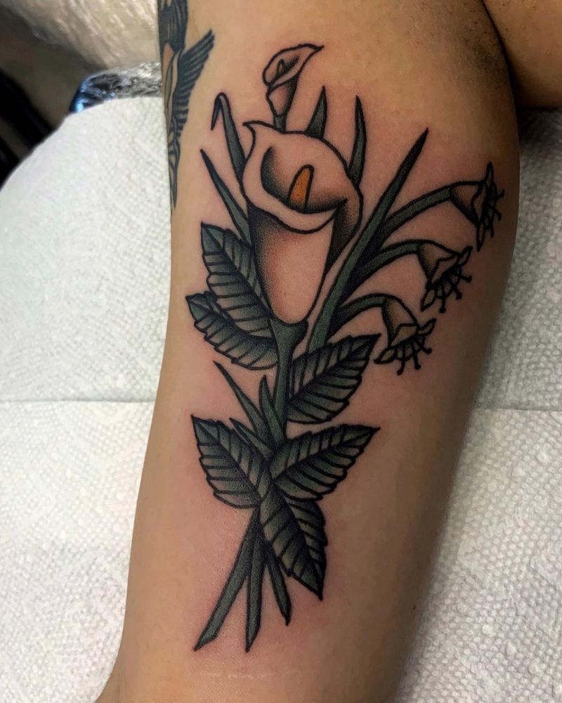 30 Pretty Calla Lily Tattoos Make You Attractive