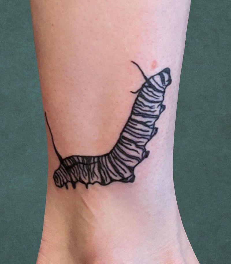 30 Pretty Caterpillar Tattoos You Will Love