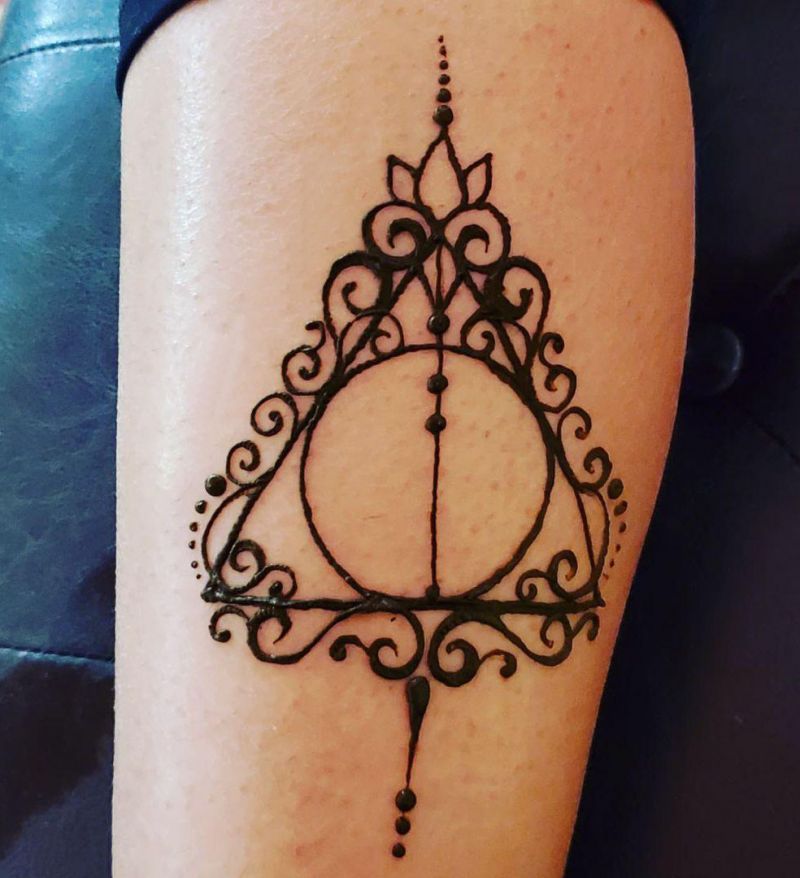 30 Unique Deathly Hallows Tattoos for Your Inspiration