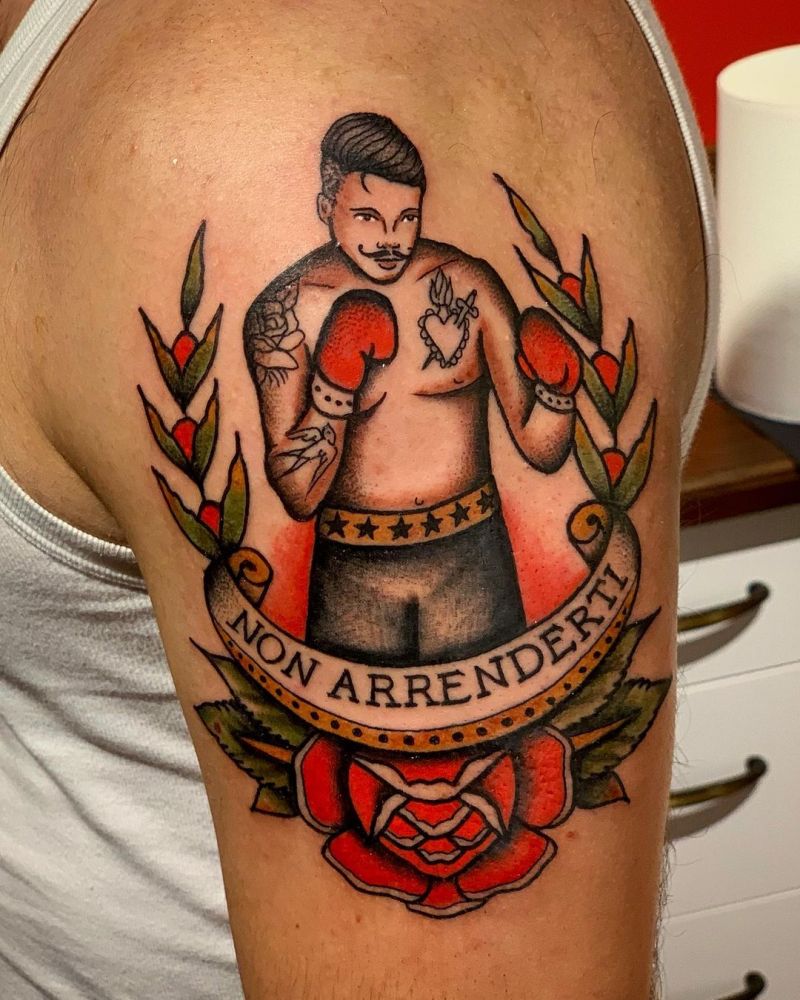 30 Excellent Fighter Tattoos You Must Love