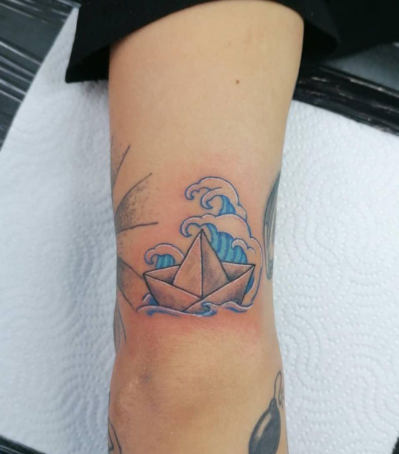 30 Unique Paper Boat Tattoos You Must Try