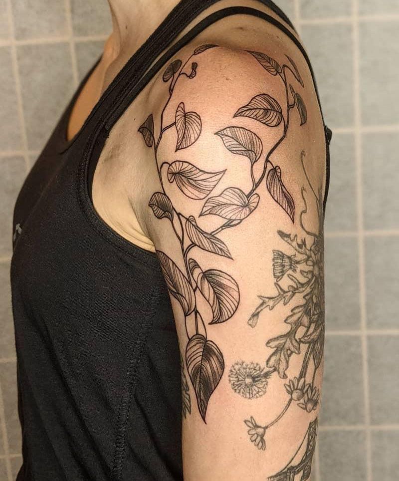 30 Unique Pothos Tattoos Make You Attractive