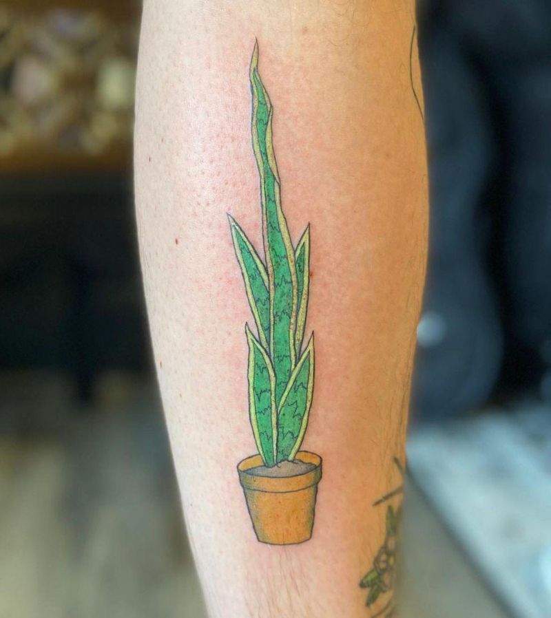 30 Unique Snake Plant Tattoos You Must Try