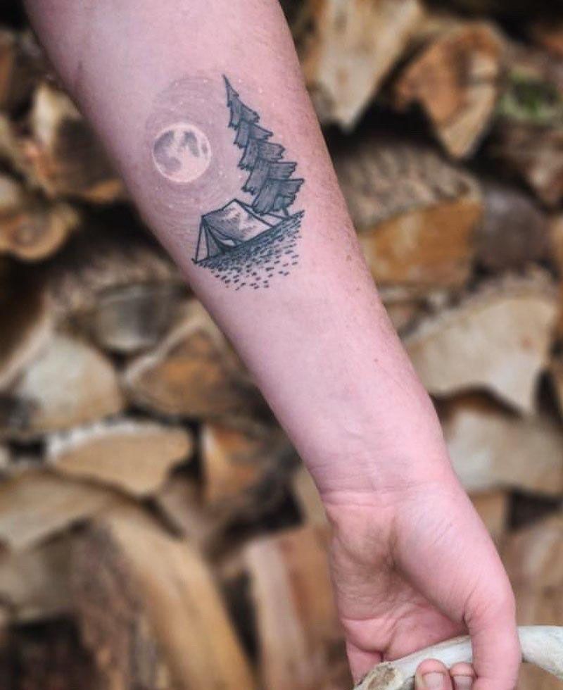 30 Pretty Tent Tattoos You Must Love