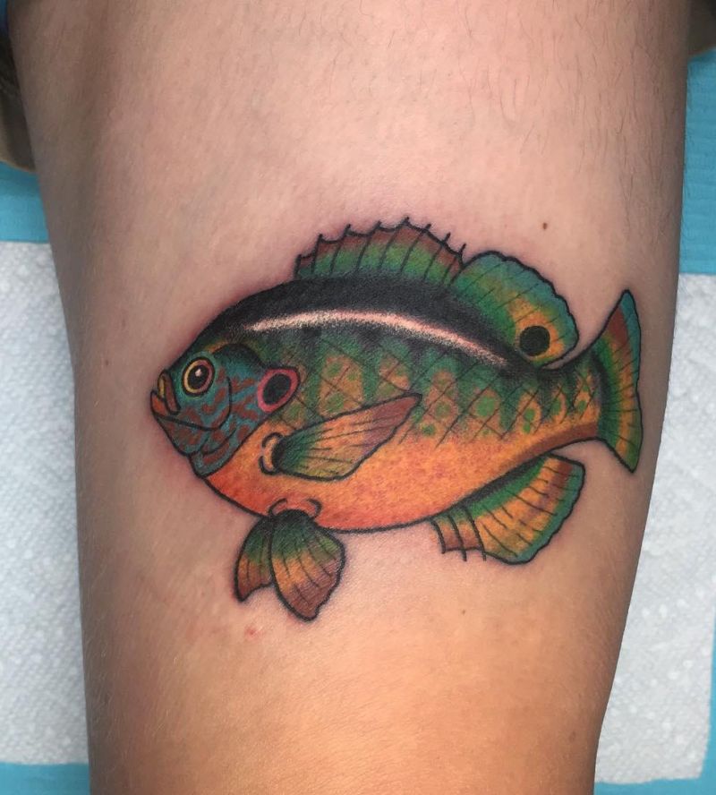 30 Pretty Bluegill Tattoos For Your Next Ink