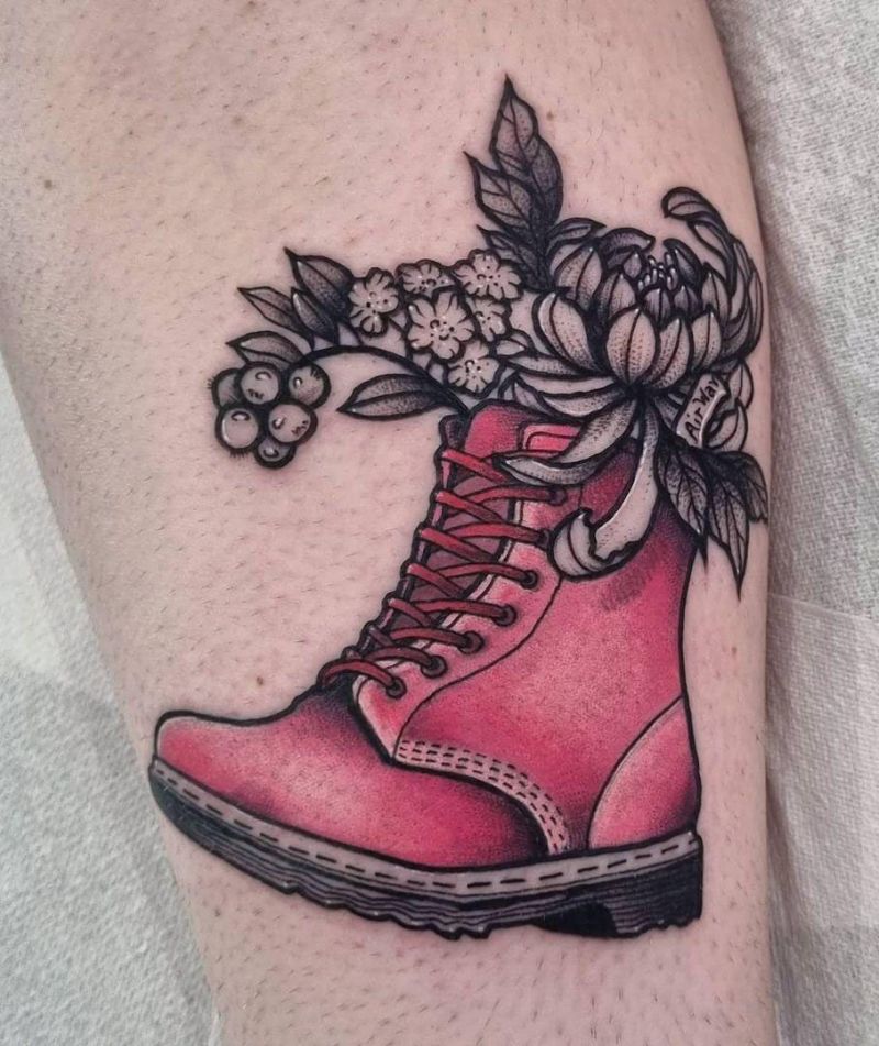 30 Unique Boot Tattoos You Will Love