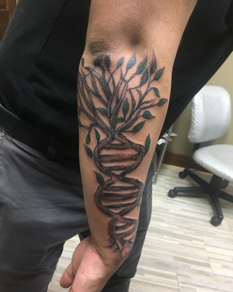 30 Unique DNA Tree Tattoos You Can Copy