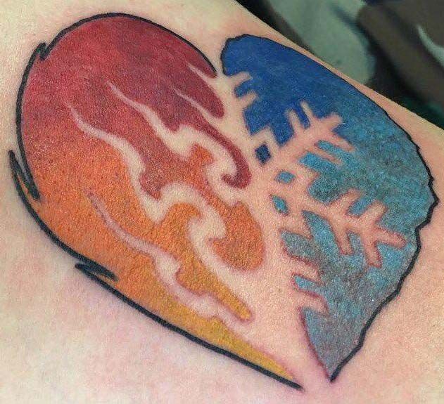 16 Unique Fire and Ice Tattoos for Your Inspiration