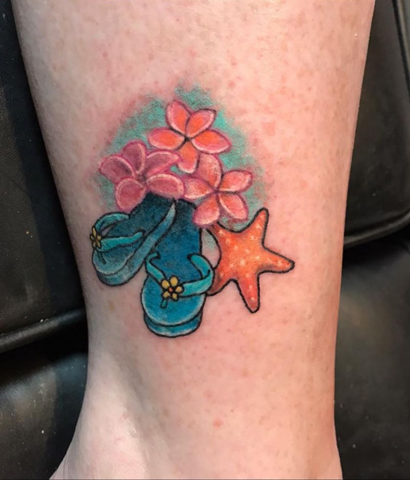 30 Unique Flip Flop Tattoos You Will Love