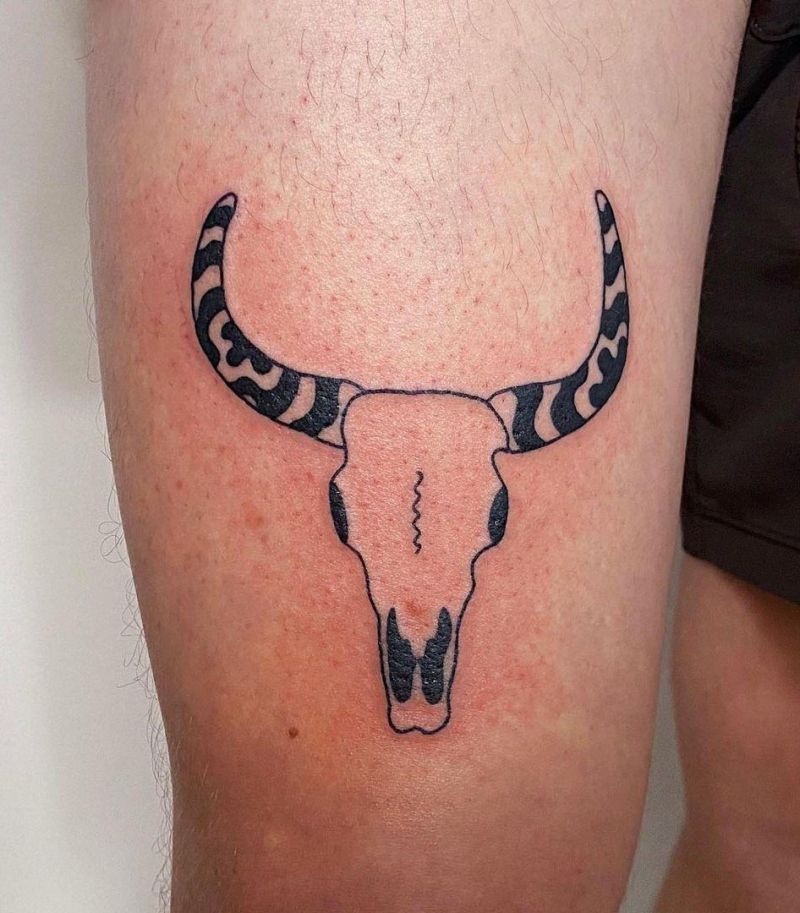 30 Cool Longhorn Tattoos You Must See