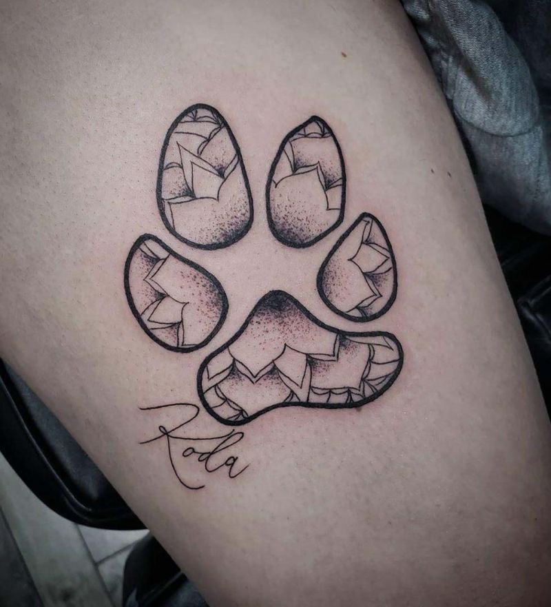 30 Unique Paw Print Tattoos You Must Try