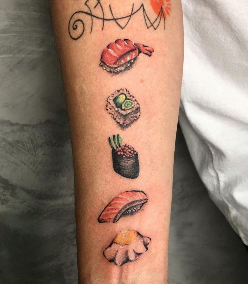 30 Unique Sushi Tattoos for Your Inspiration