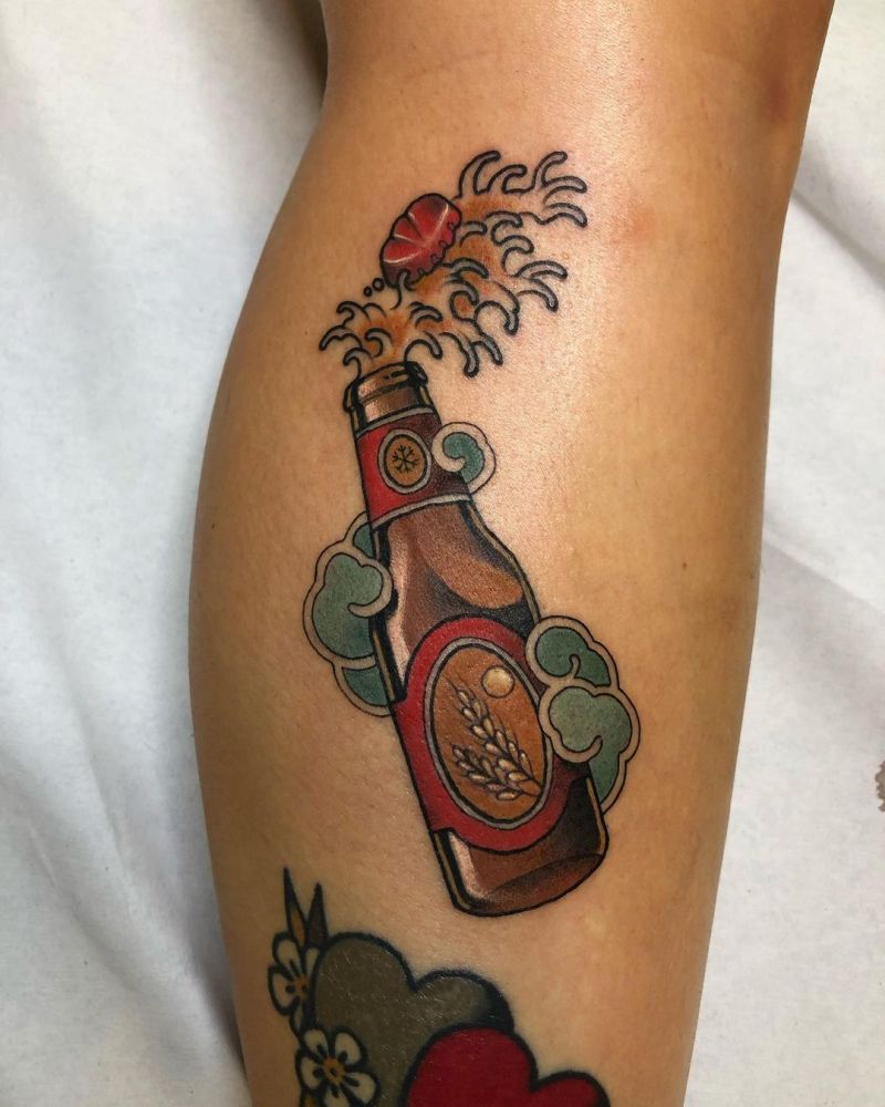 30 Unique Beer Tattoos You Can Copy