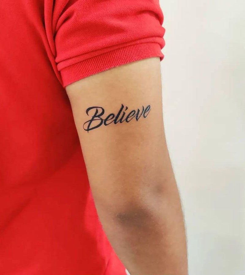 30 Pretty Believe Tattoos to Inspire You