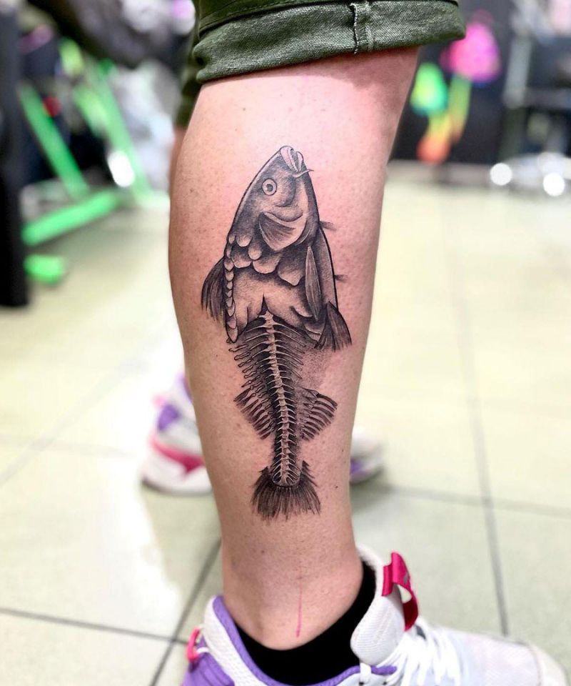 30 Unique Fishbone Tattoos You Can Copy