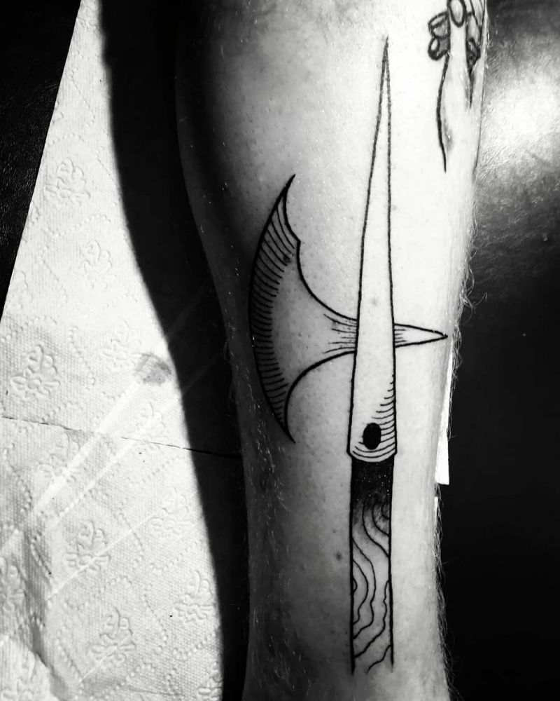 10 Unique Halberd Tattoos You Can Copy