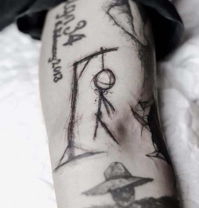 27 Unique Hangman Tattoos You Must Love