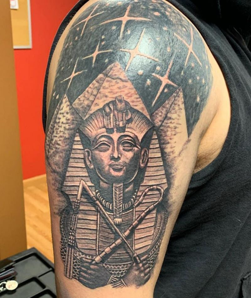 30 Unique King Tut Tattoos You Must Try