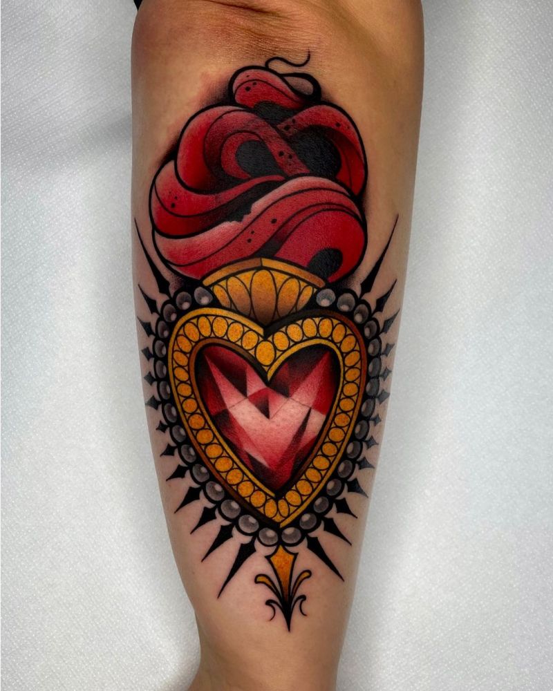 30 Pretty Ruby Tattoos You Must Try