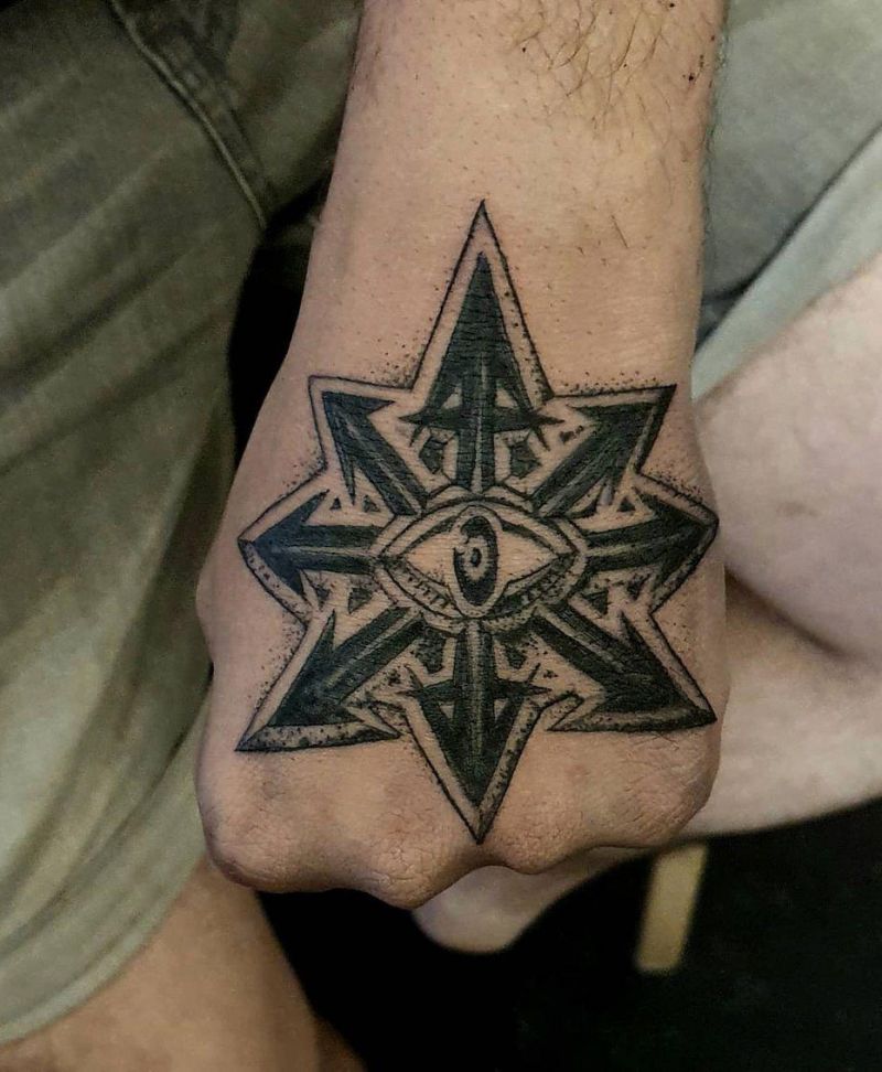 30 Unique Chaos Star Tattoos You Will Love