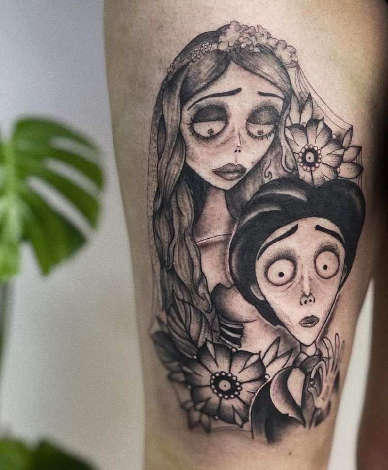 30 Unique Corpse Bride Tattoos You Will Love