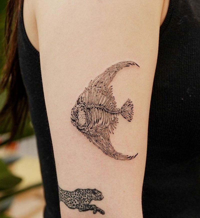 30 Unique Fishbone Tattoos You Can Copy