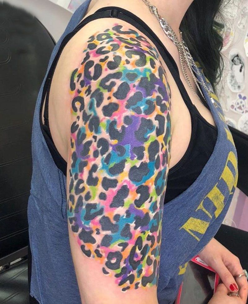 30 Pretty Leopard Print Tattoos You Can Copy