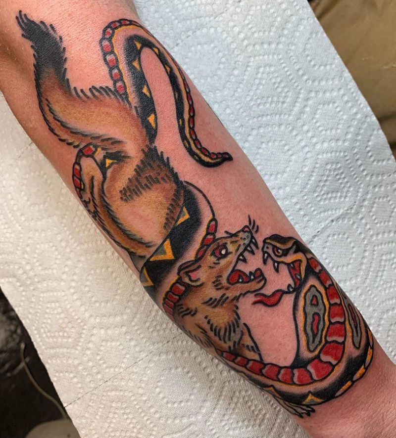 30 Unique Mongoose Tattoos You Can Copy