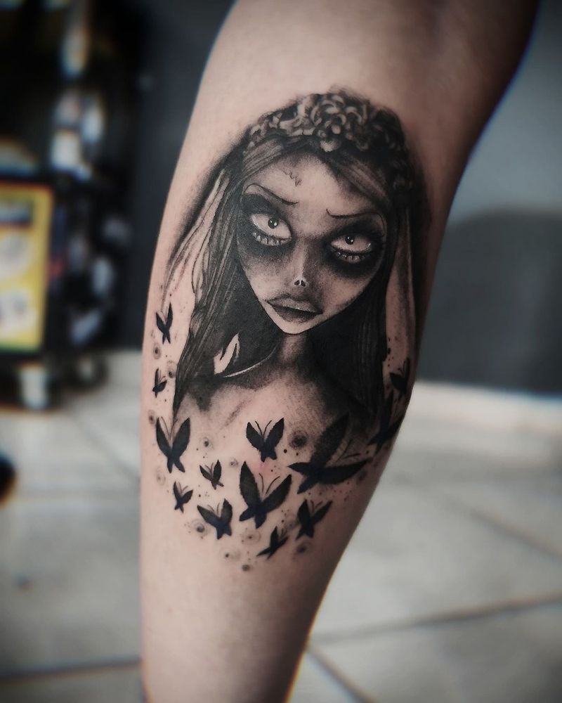 30 Unique Corpse Bride Tattoos You Will Love