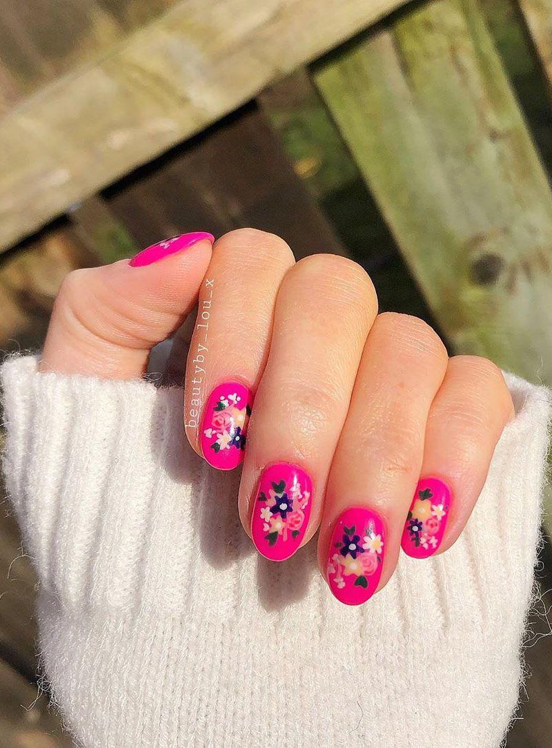 30 Pretty Floral Nail Art Designs You Must Try