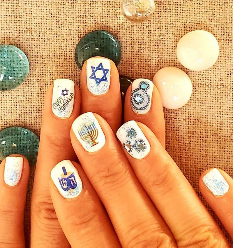 30 Trendy Hanukkah Nail Art Designs Just For You