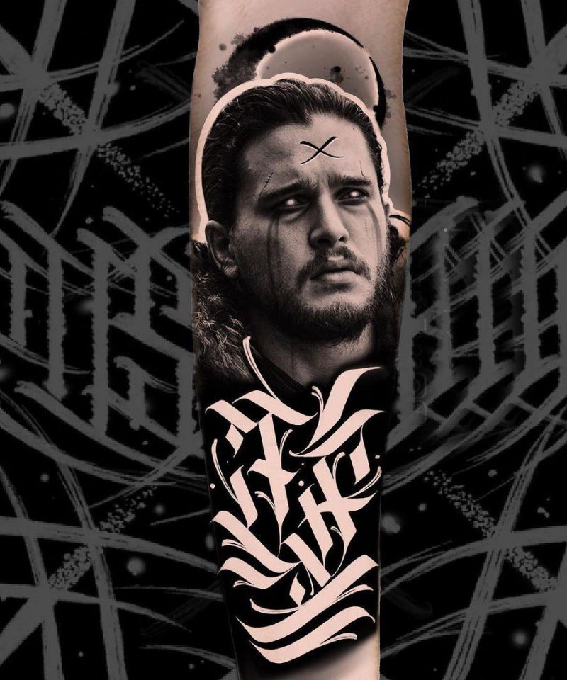 30 Great Jon Snow Tattoos to Inspire You