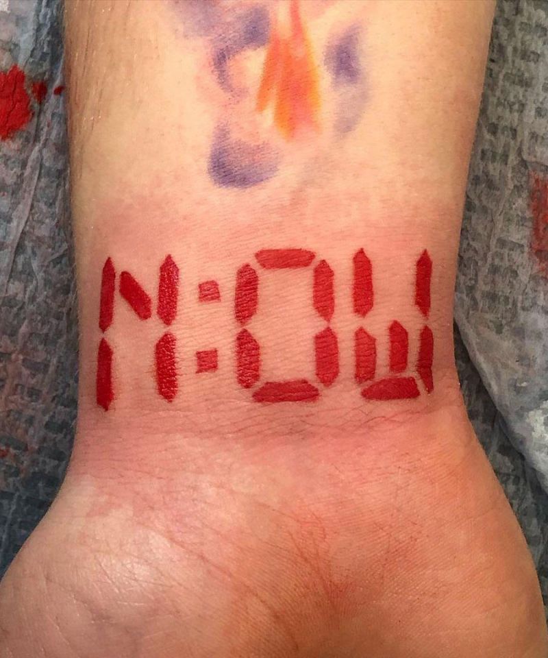 30 Unique Now Tattoos for Your Inspiration