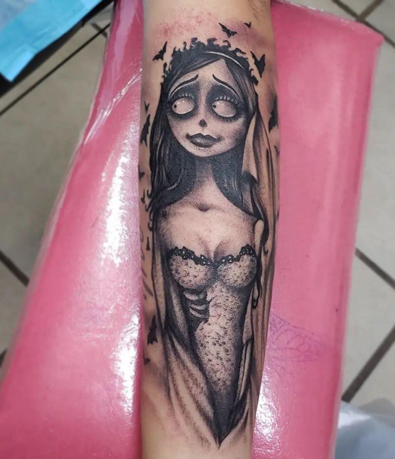 30 Unique Corpse Bride Tattoos You Will Love