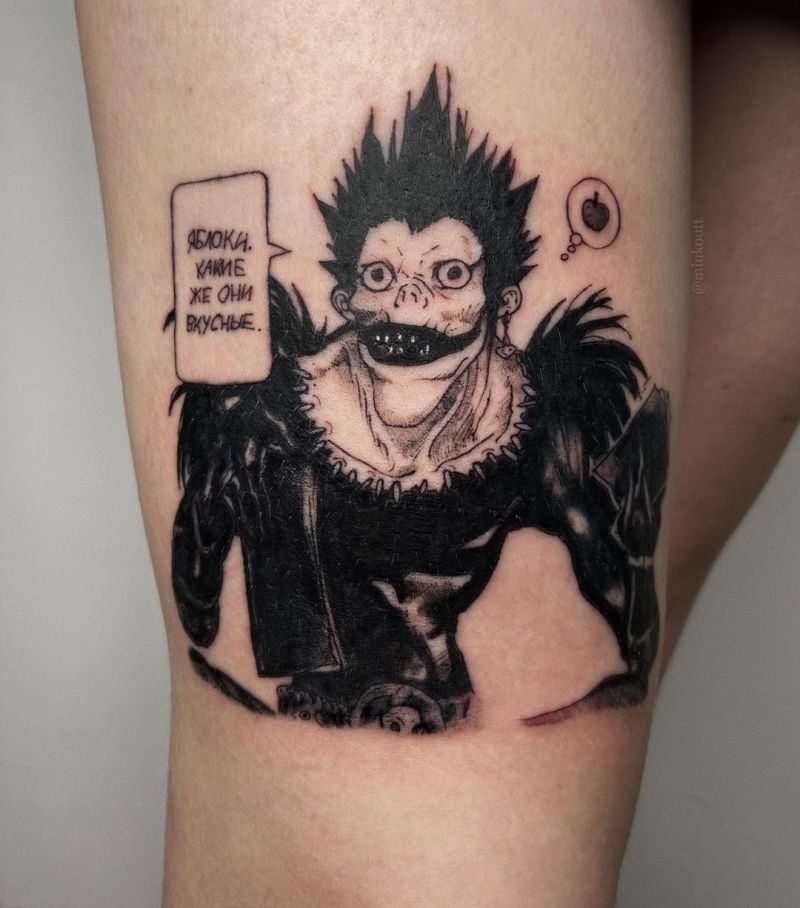 30 Unique Deathnote Tattoos You Must Love