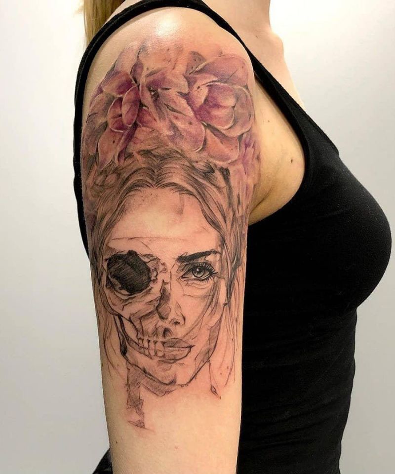 30 Unique Half Face Tattoos You Can Copy